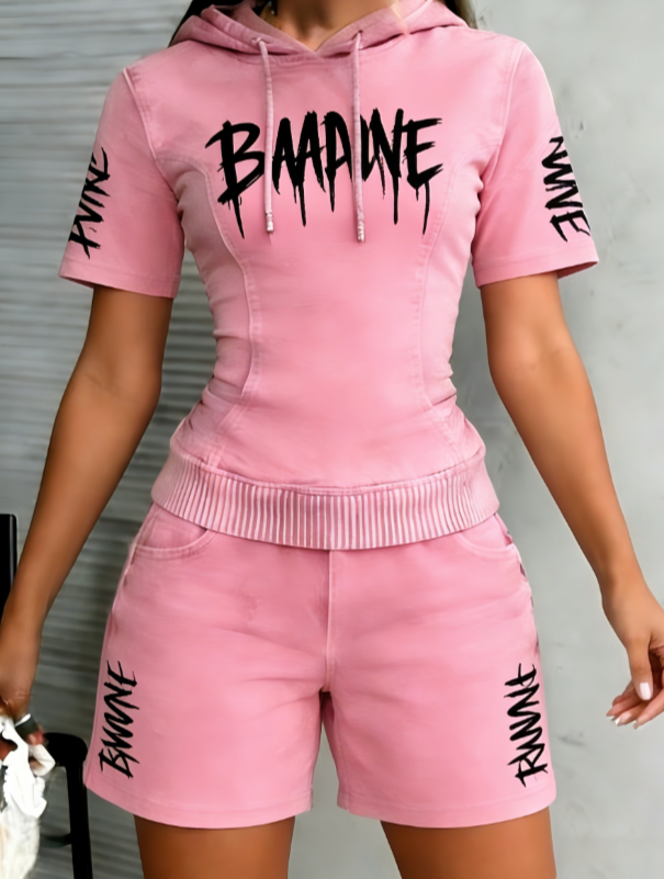 Trendy And Cool Manifesto T-shirt And Shorts Set