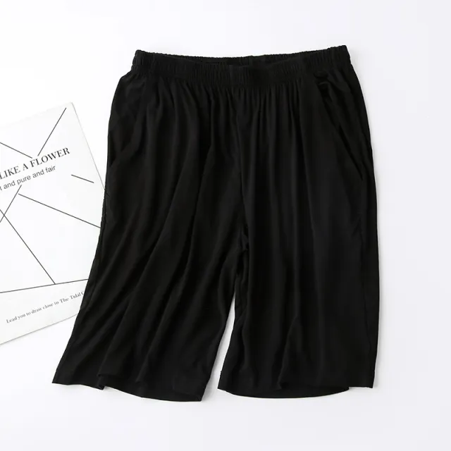 Modal Women's Summer Thin Loose Pajama Pants Shorts Black - Shop at LoveMi