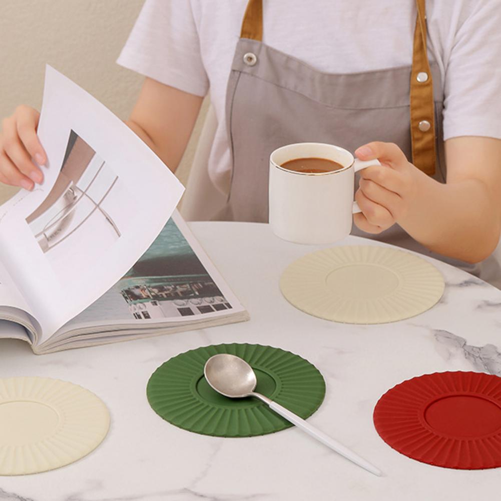 Aspire 4PCS Silicone Placemat Set – Thick, Heat Resistant & Non-Slip – 15.7 X 11.8 Inch