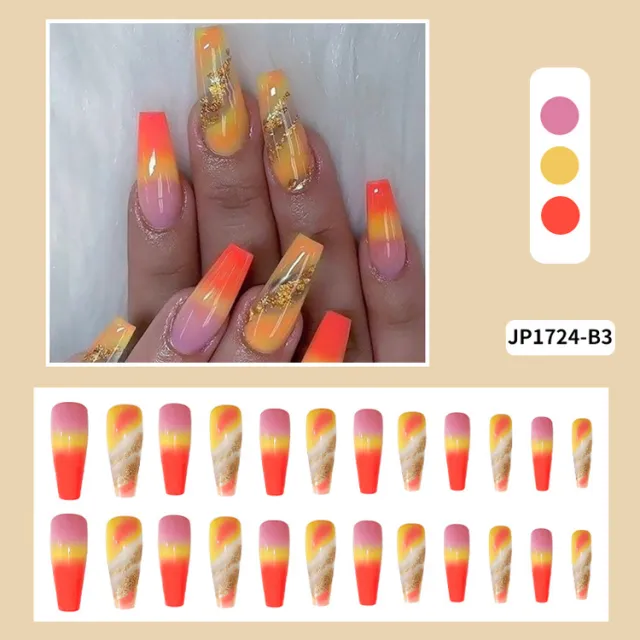 Extra Long Fake Nail Patch Ballerina Jp1724B3 - Shop at LoveMi