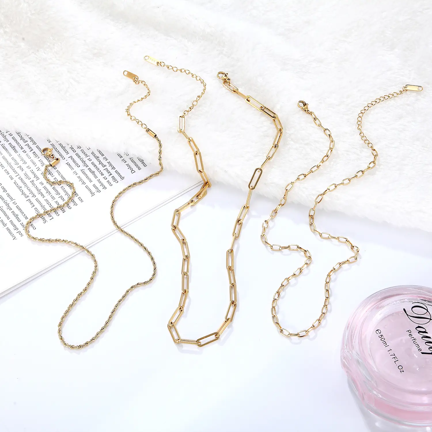 Simple Tisco Chain Fine Titanium Steel Necklace