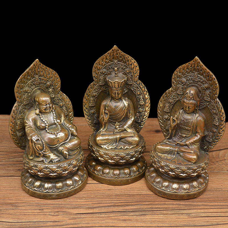 Antique Backlight Copper Kwan-yin Gift Decoration - Image 6