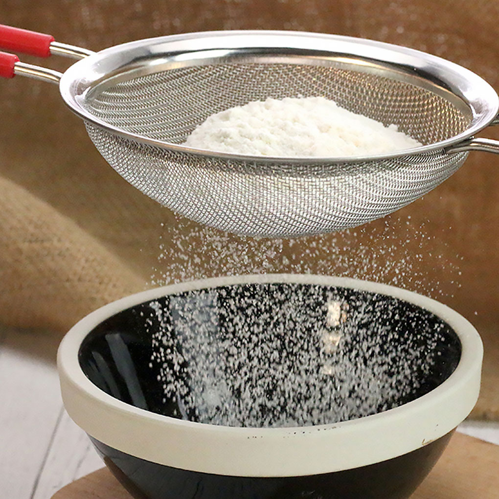 Title 2, Stainless Steel Flour Sieve With Long Ha