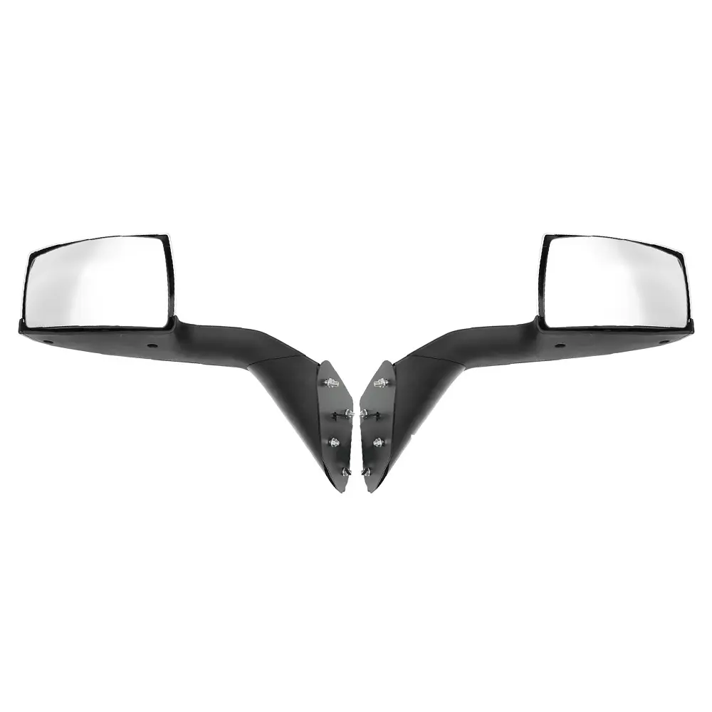 Chrome Hood Mirrors LH&RH Pair For Volvo VNL 2004-2017 With Turn Signal Lights
