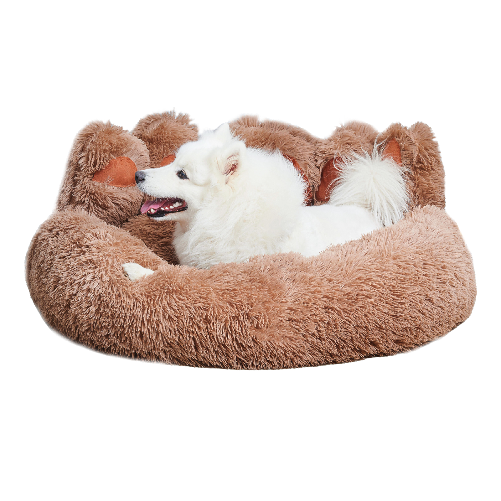 Cozy Bear Paw Dog Bed for Pets. Unique and Adorable Standing Bear Paw Design, Tailored for Small and Medium Dogs, Warm and Luxuriously Soft Comfort, Distinctive and Stylish Design, Versatile and Practical Pet Bed, Restoring Upright Shape After Unpacking.