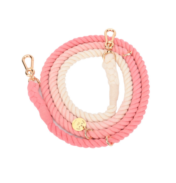 Peach powder traction rope