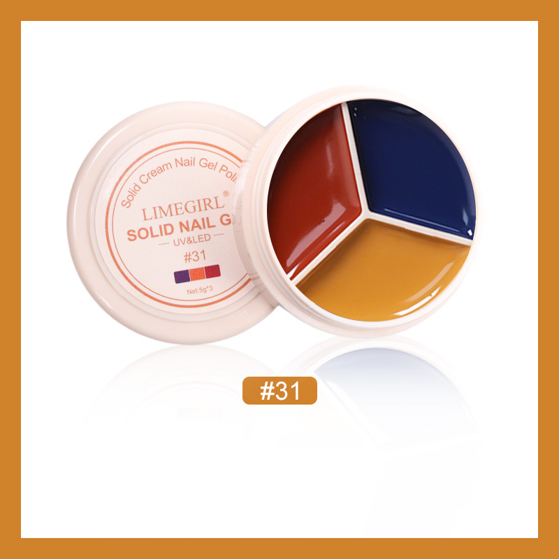 Cream Nail Polish Eye Shadow Bag
