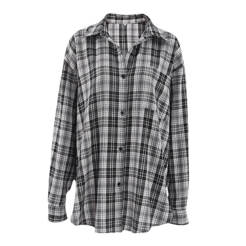 Title 6, Womens Fashion Casual Plaid Shirt with Pocket,...