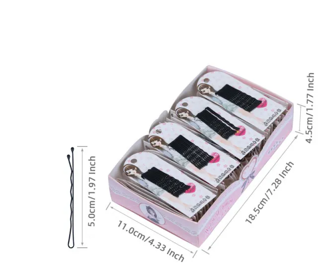 Of Small Black Card Photo Studio Headwear Hair Clip Wave Steel Clip - Shop at LoveMi