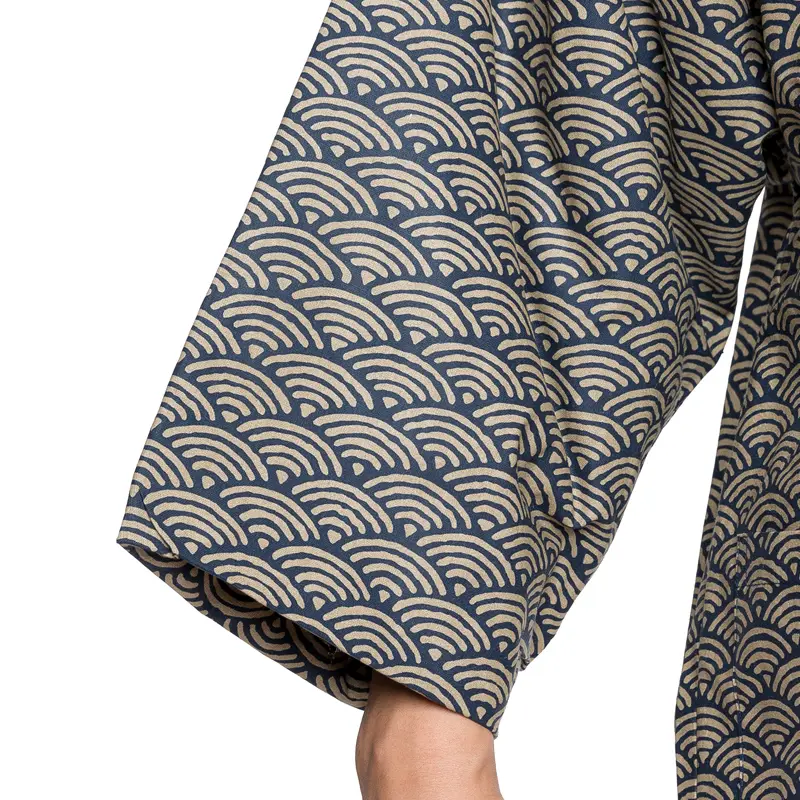 Japanese Men's Winter Kimono Cotton Jackets Halloween Coustume Japanese Samura Warm Cotton Kimono Coat Indoor Outdoor Kimono Coat Traditional Japanese Kimono Fo