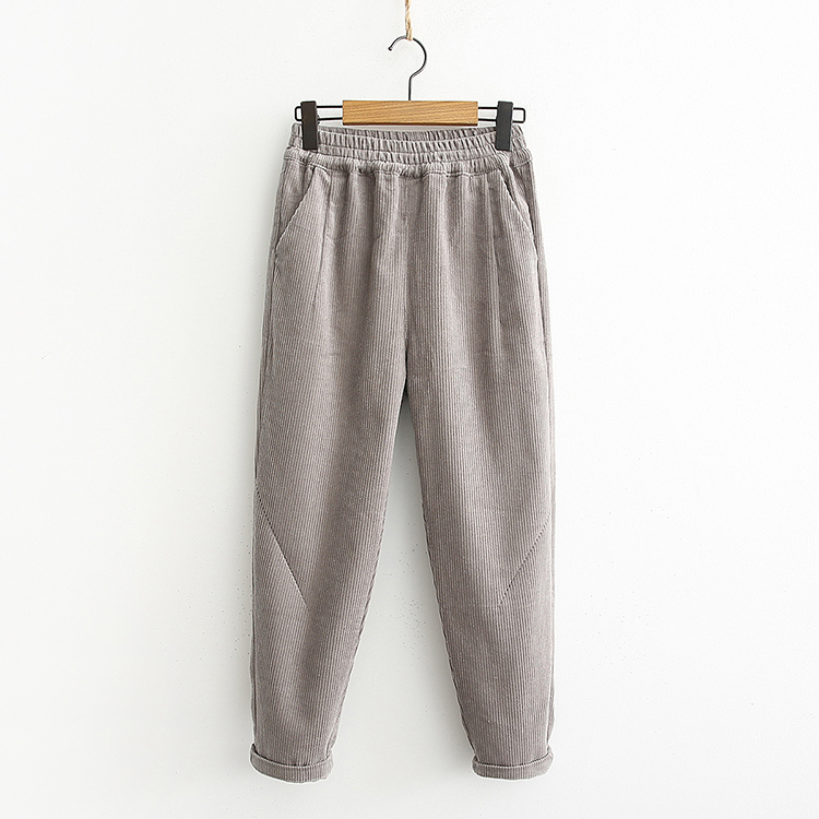 Ladies Fashion Corduroy Harem Pants Vintage