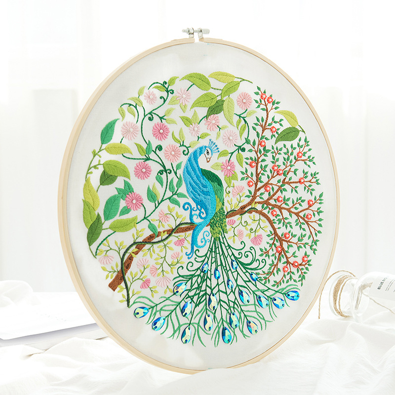 Simple Three-dimensional Ribbon Embroidery Hanging Painting — image 1