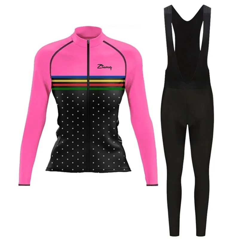 Long-sleeved Cycling Jersey And Bib, Running Mountain