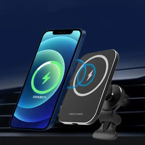 Magnetic Wireless Charging Mobile Phone Car Holder Car
