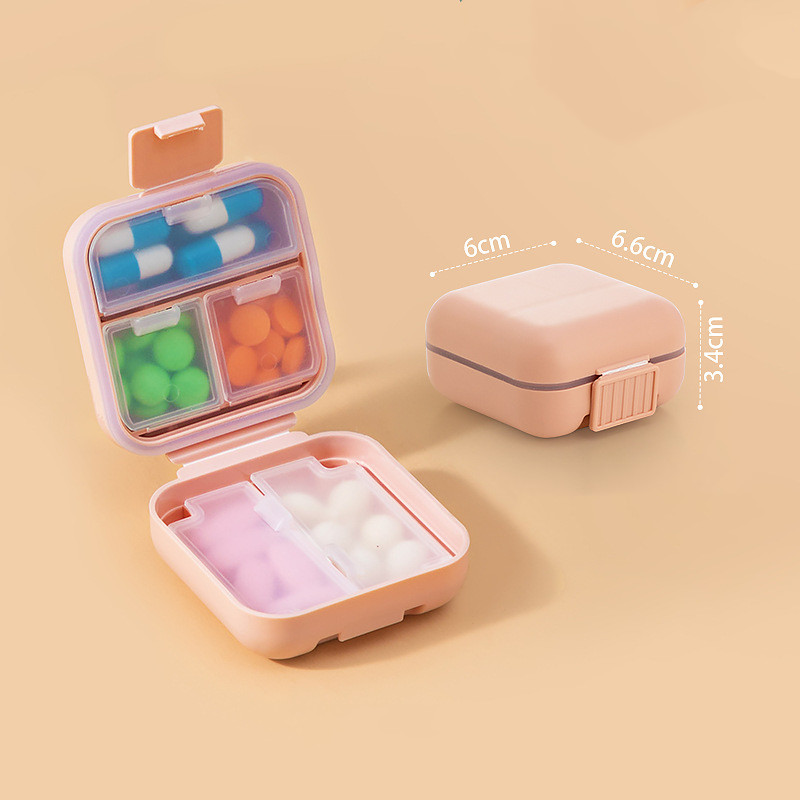 Portable Medicine Box With Double 8 Compartments - Image 4