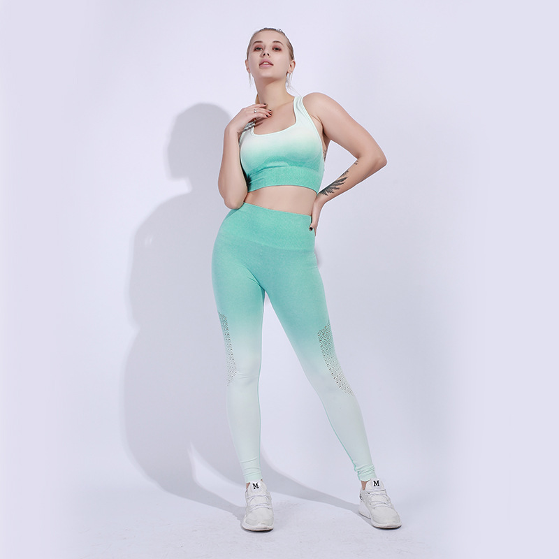 Title 5, Yoga suit female sports bra ninth pants