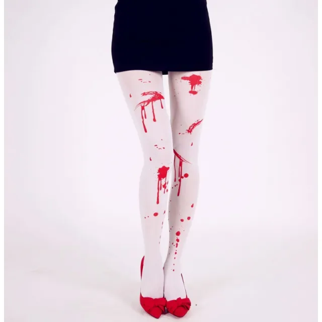 Halloween Bloody Pantyhose Holiday Funny Skull Costume Props B One Size - Shop at LoveMi