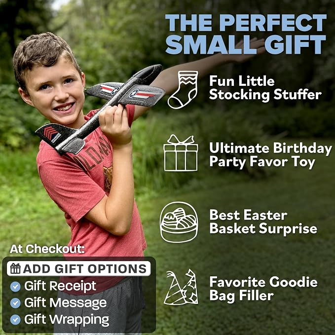 3-Pack Safe Foam Airplane Toys For Kids, Lightweight And Easy-to-Throw Glider Planes
