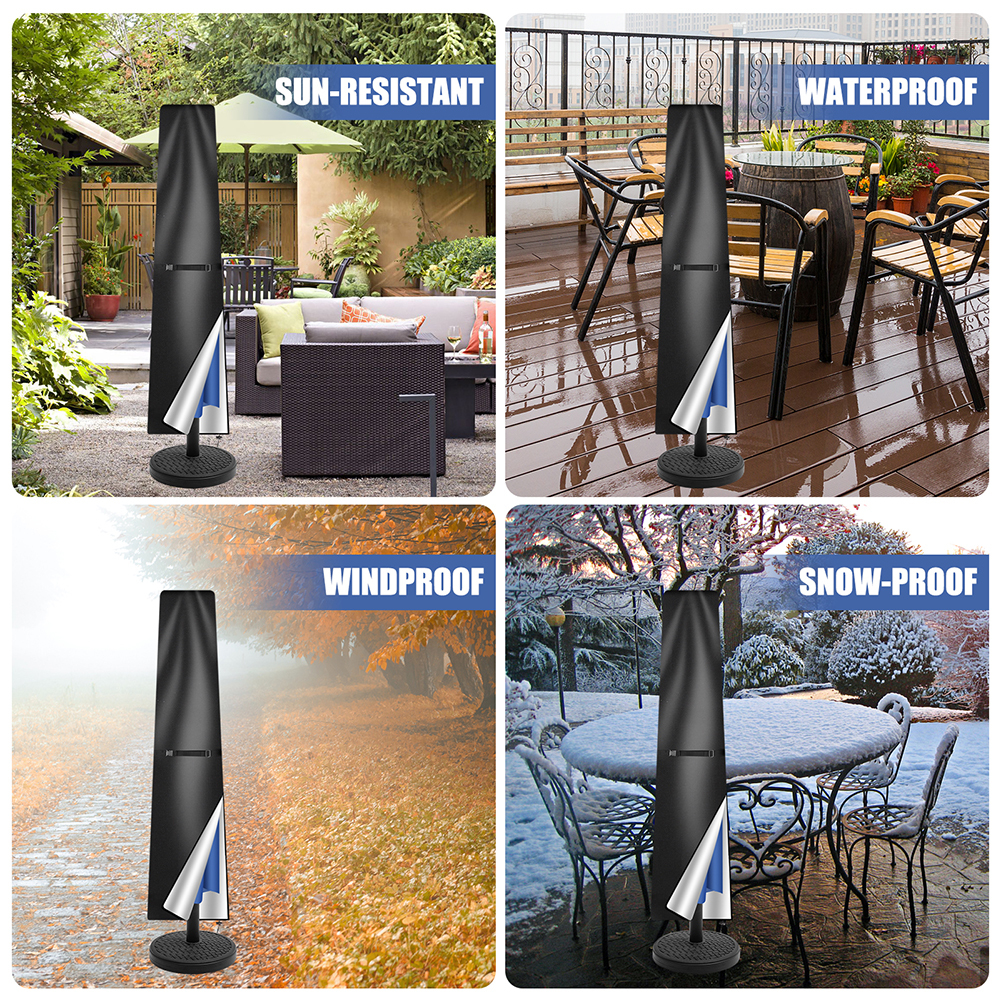 280cm Garden Parasol Cover Patio Umbrella Heavy Duty Waterproof Furniture — image 6