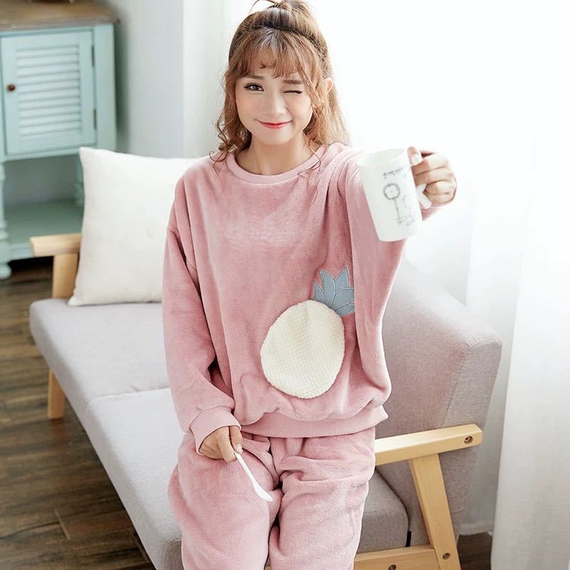 Title 16, Winter Flannel Long Sleeve Thicken Plus Fleece ...