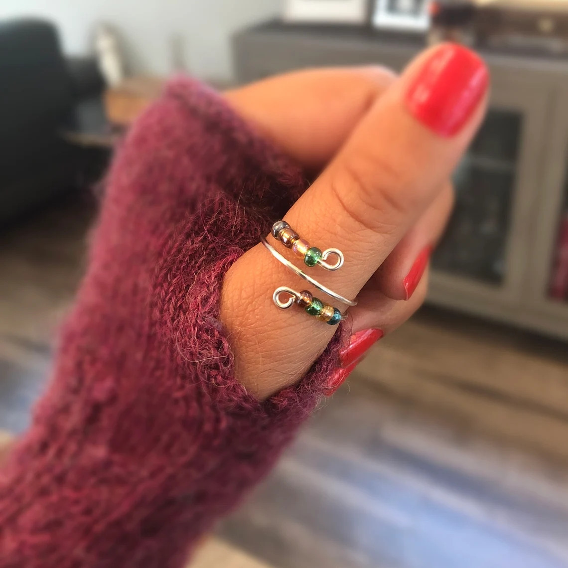 New Micro-motion Rotating Anti-anxiety Female Ring