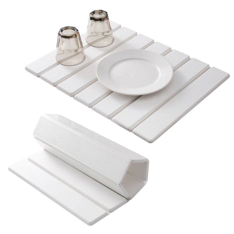Foldable Stone Dish Drying Mat Super Absorbent Diatomaceous