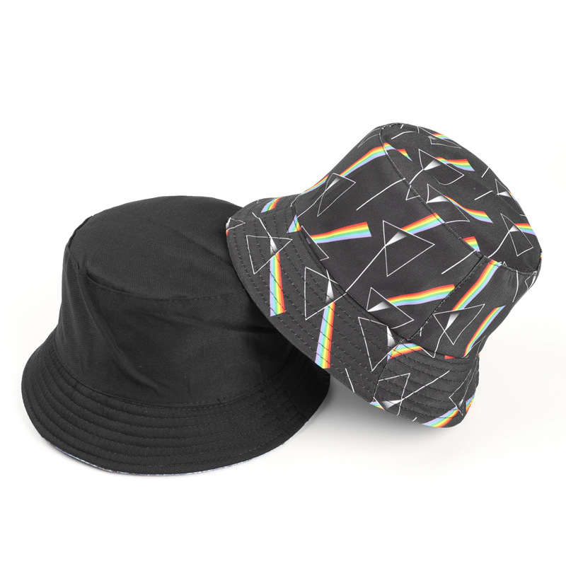 Printed Double Sided Basin Hat Summer Sun Visor