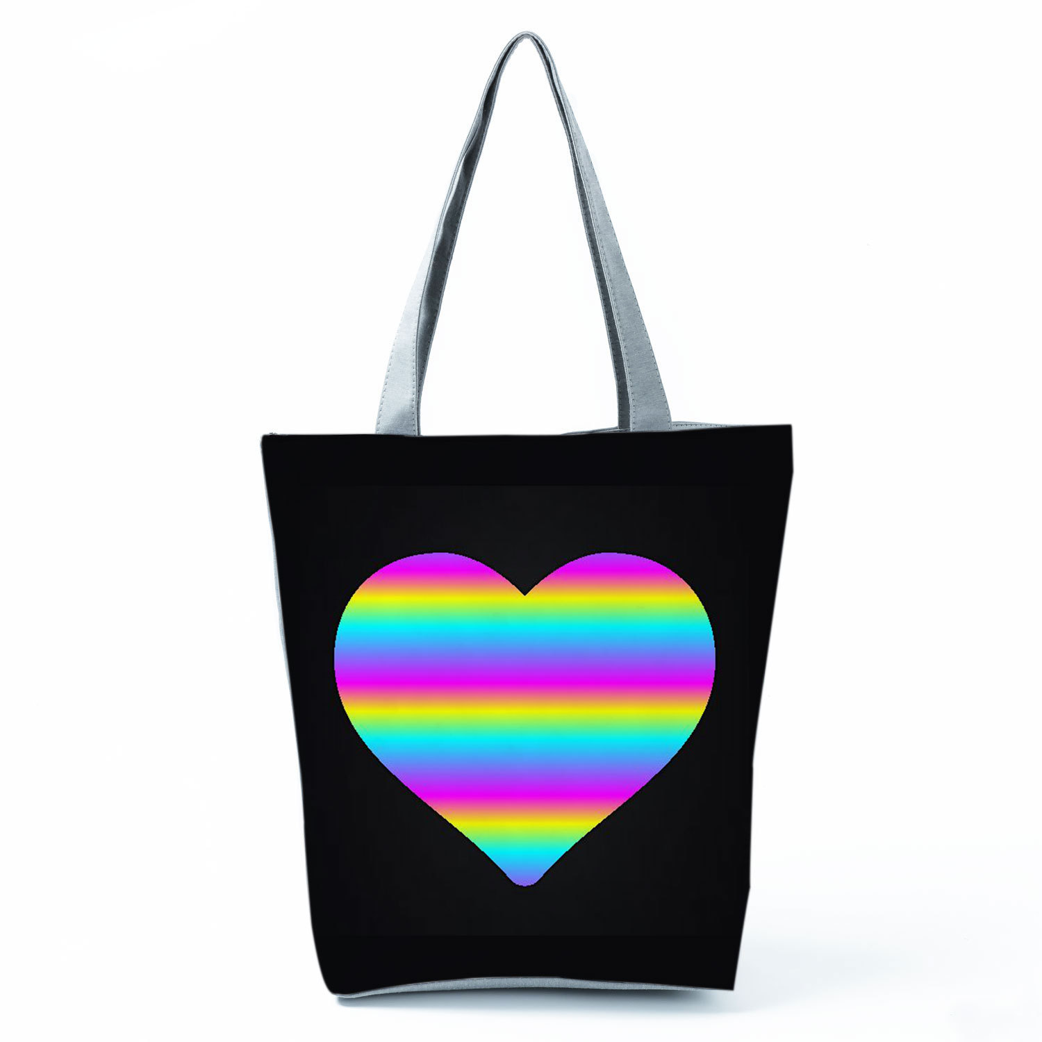 Title 8, Bolsa de ombro casual com estampa Rainbow Engli...