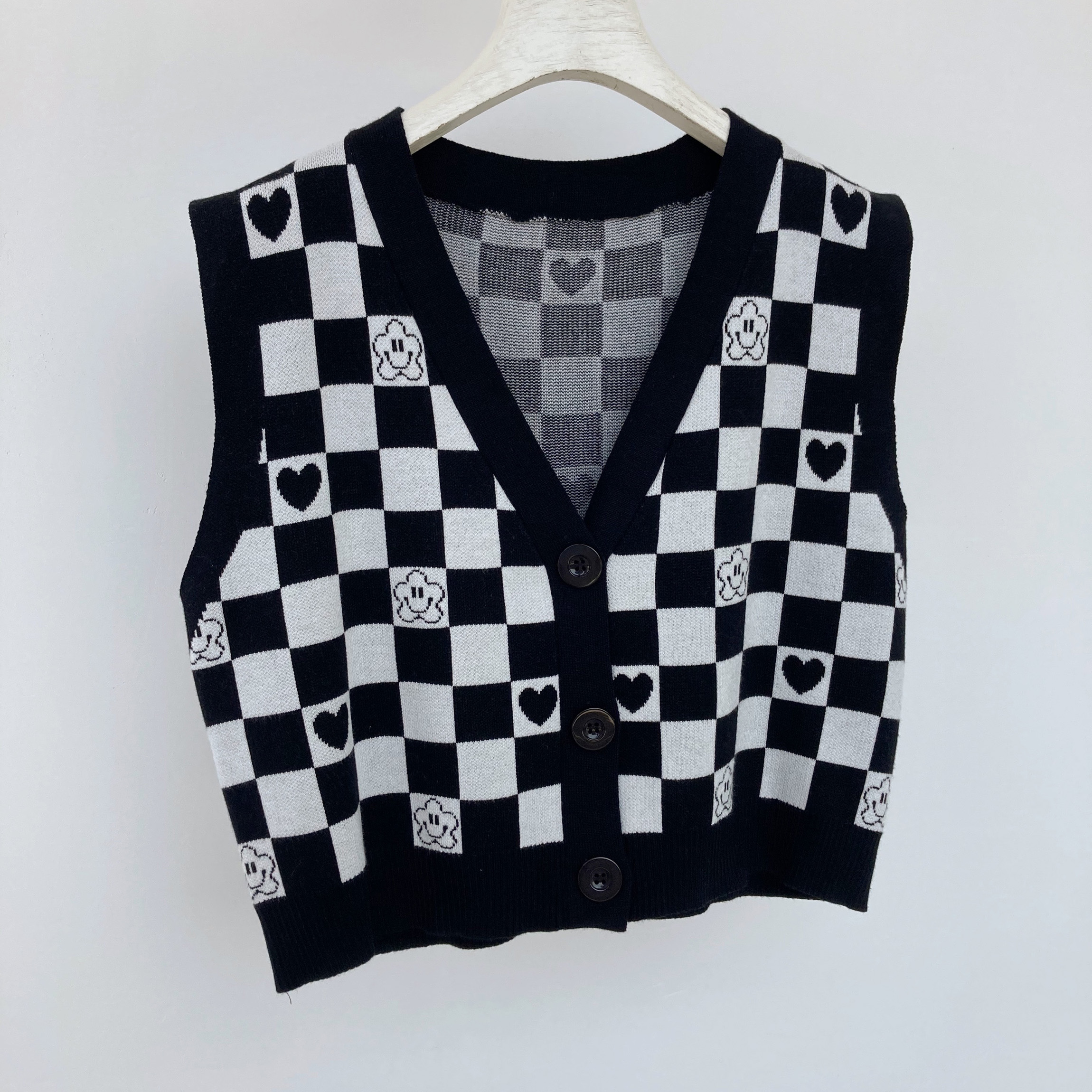 Loose Knit Sweet And Spicy Girl Love Flowers