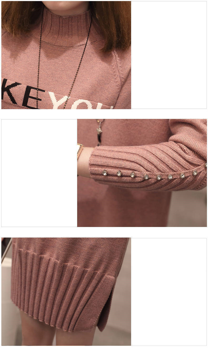 Loose Half Turtleneck Sweater Knit Bottoming Shirt