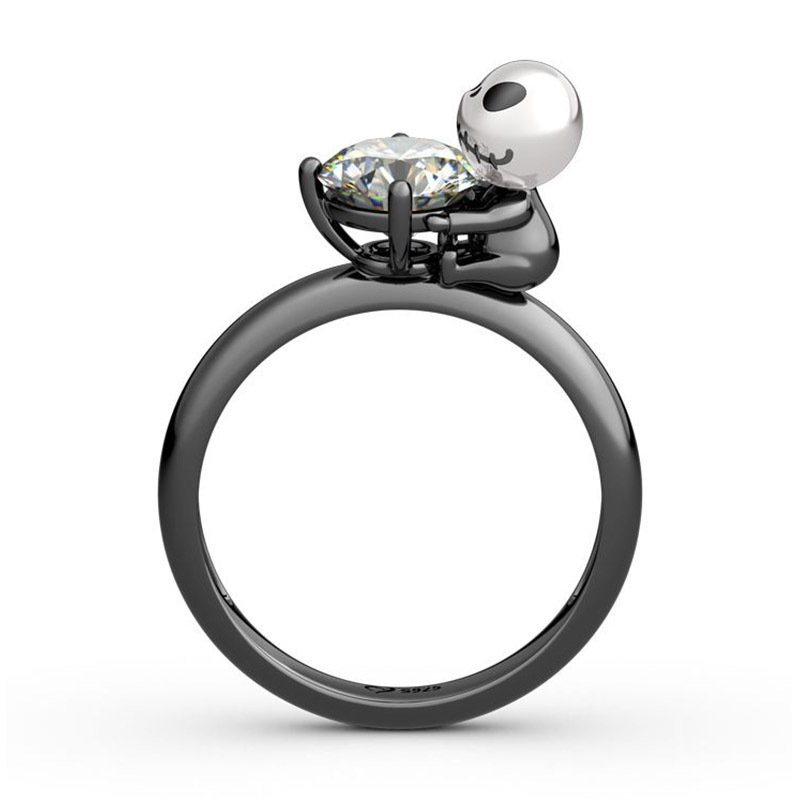 Title 8, Bague en bambou avec zircon et panda. Un bijou ...