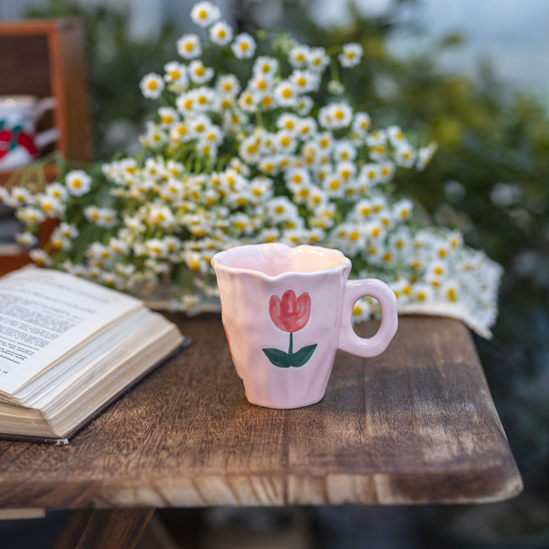 Pink Tulip Mug