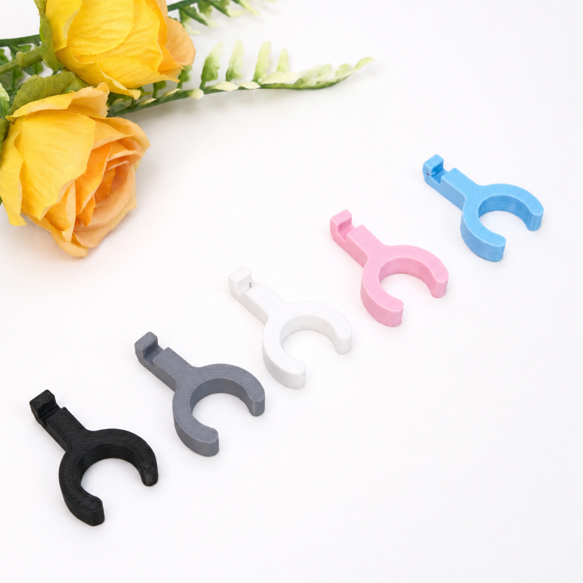 1PC 3D Printed Fan Ice Pack Holder Clip, U-Shaped Cooling Box Retaining Clamp Replacement Accessory, 5 Colors