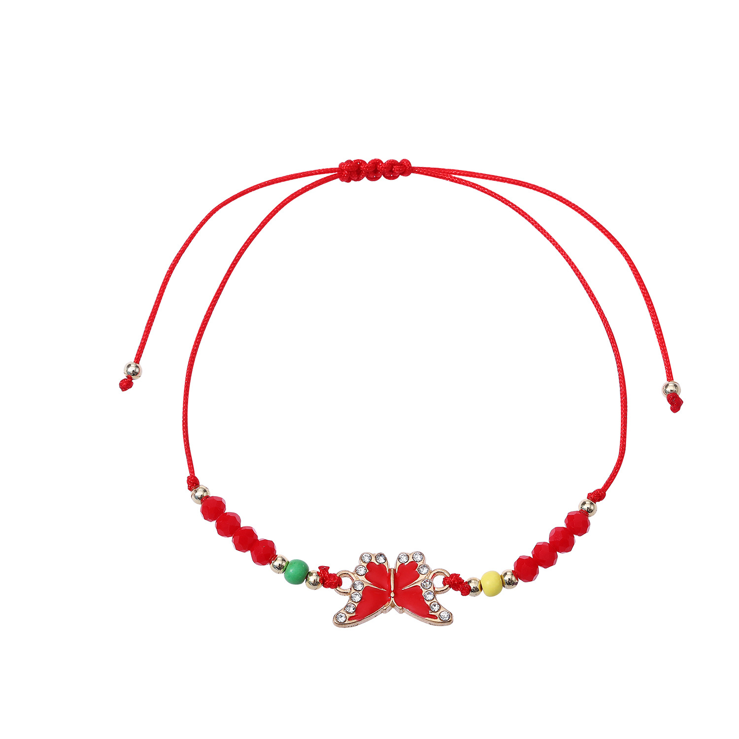 Alloy Butterfly Hand Woven Bracelet