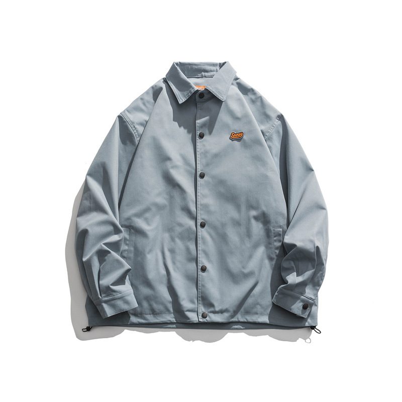 Simple Solid Color Lapel Jacket Men's Tide