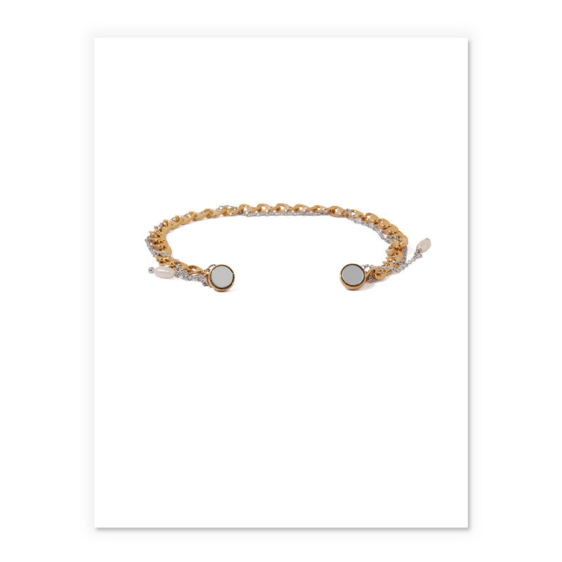 Temperament Chain European And American Magnet Pig Nose Natural Pearl Bracelet