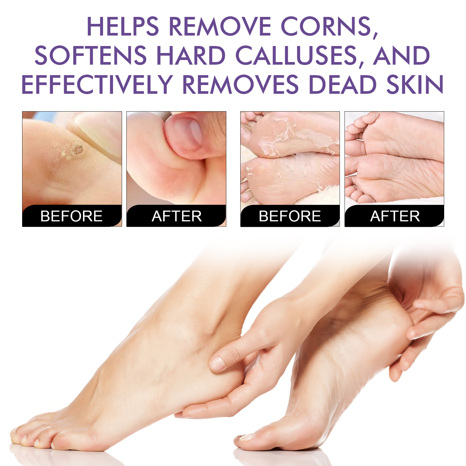 West&Month Lavender Peel Mask, Moisturizing Foot Cleansing Keratin Anti-cracking And Dead Skin Care Foot Mask