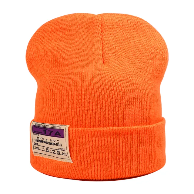 Wool Hat Japanese Patch To Keep Warm Orange - Shop at LoveMi