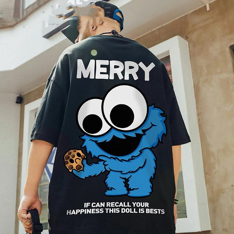 Title 3, Męski Luźny T-Shirt z Krótkim Rękawem