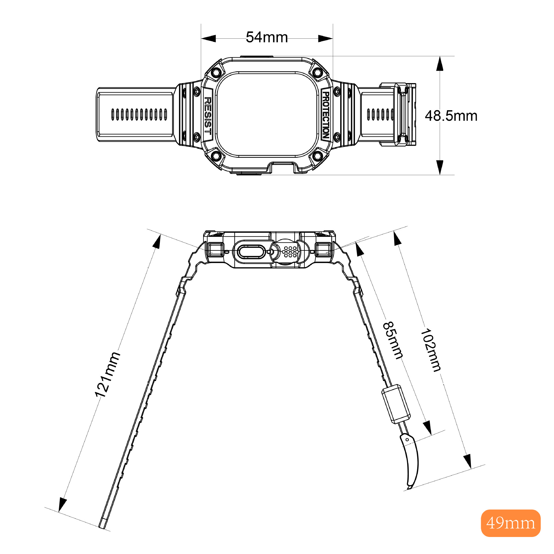 Title 10, Suitable For Apple Watch Ultra Integrated Strap...