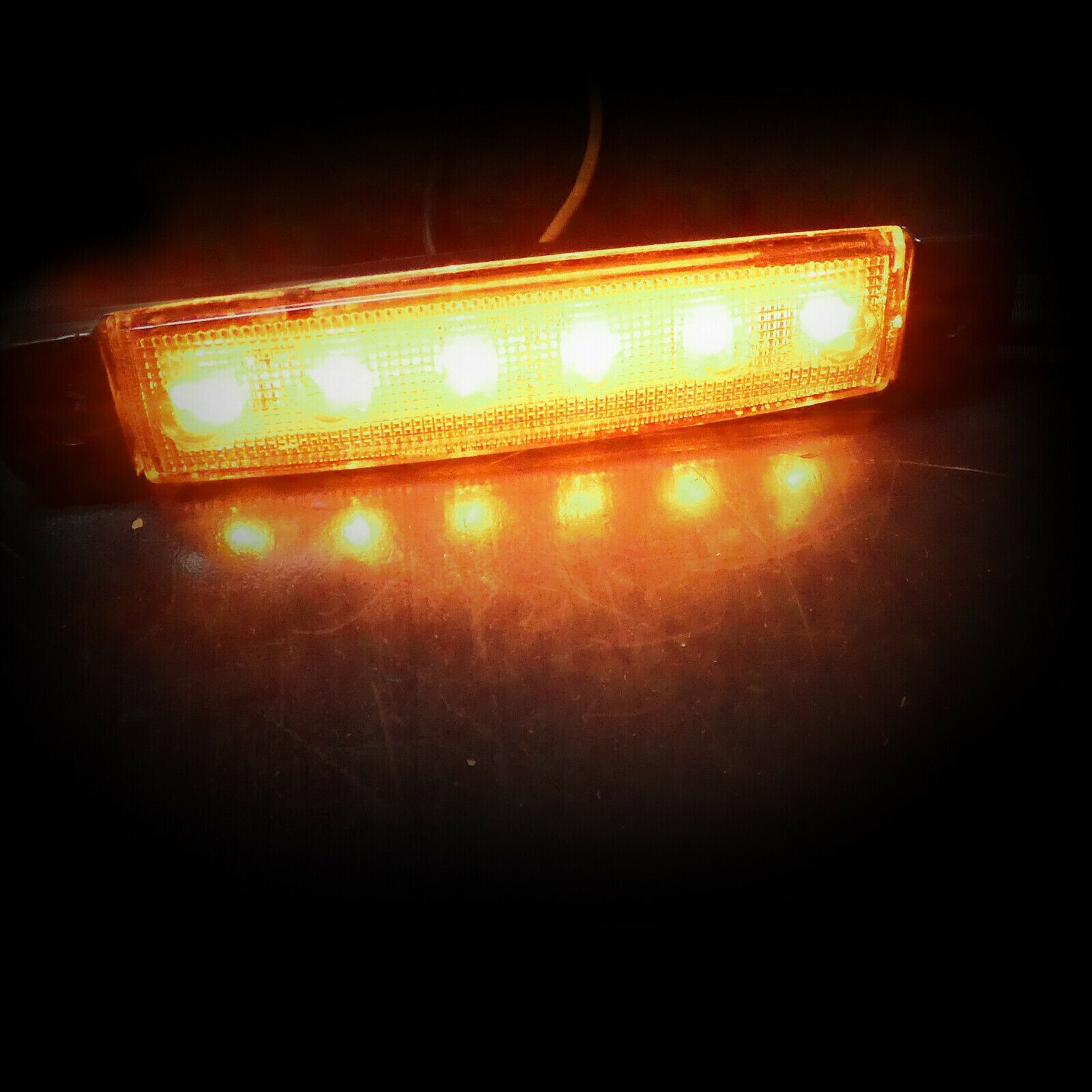 30 Pcs 12v 6 Led White Yellow Red Side Marker Light Position Truck Trailer — image 11