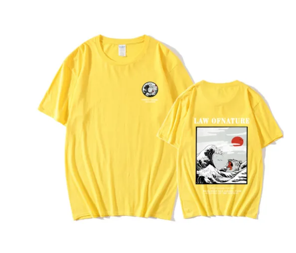 Hip Hop Street Style Loose T shirt Top Yellowb - Shop at LoveMi