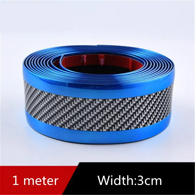 Car Carbon Fiber Pattern Door Sill Decorative