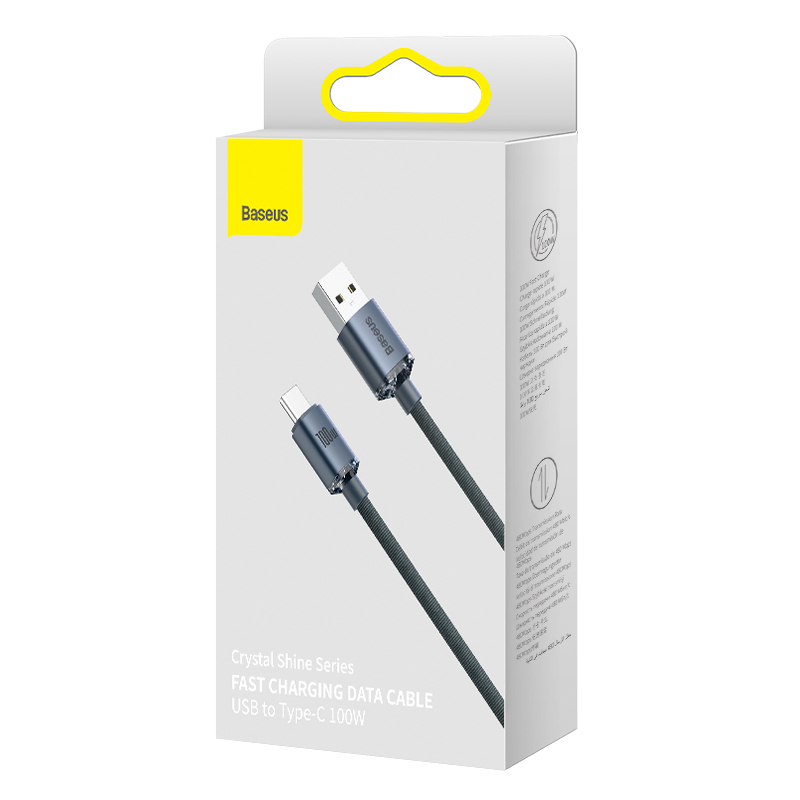 Crystal Shine Series Fast Charging USB to Type-C Data Cable Durable Charger - 第 9/11 張圖片