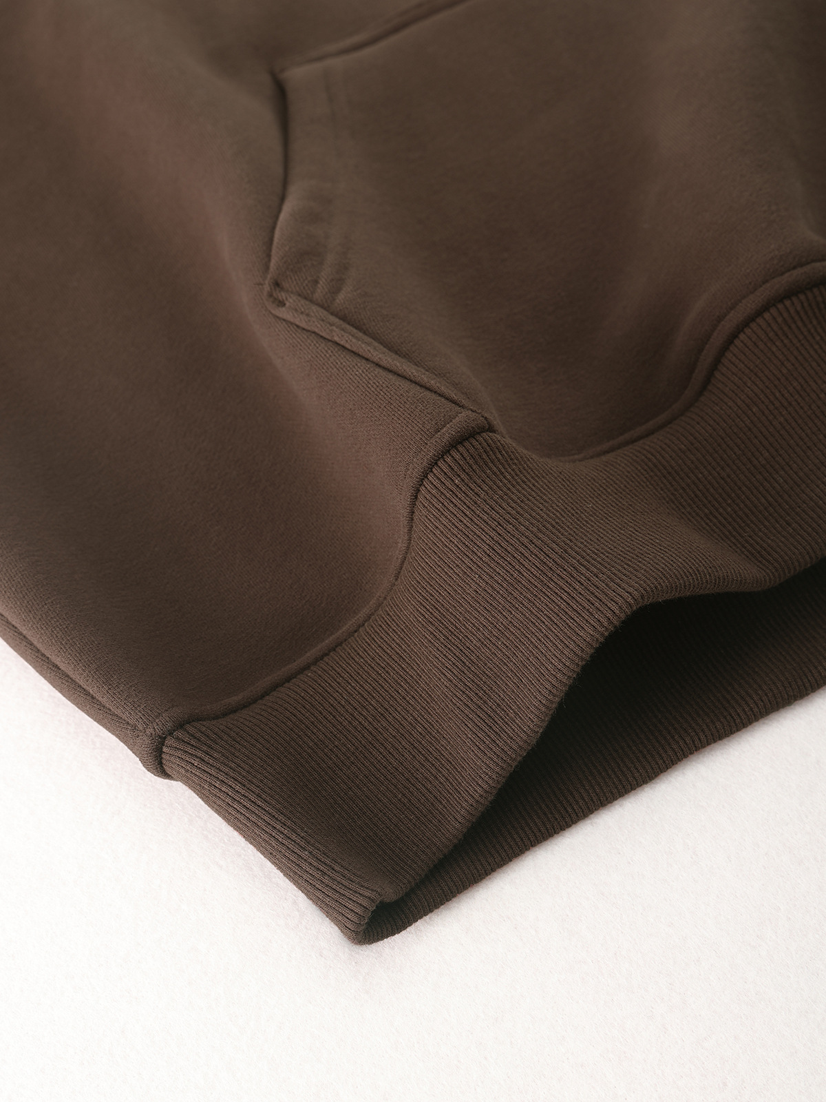 Fleece Hooded Trendy Sweatshirt Retro Solid Color