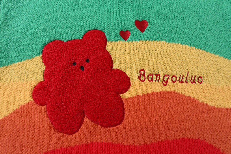 High Street Men's Pullover Sweater Long Sleeve Loose Fit