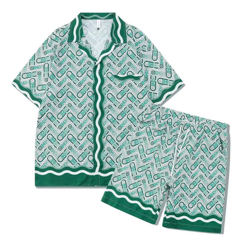 European And American Digital Printing Abstract Shirt