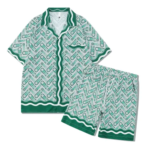 Digital Printing Abstract Shirt Set