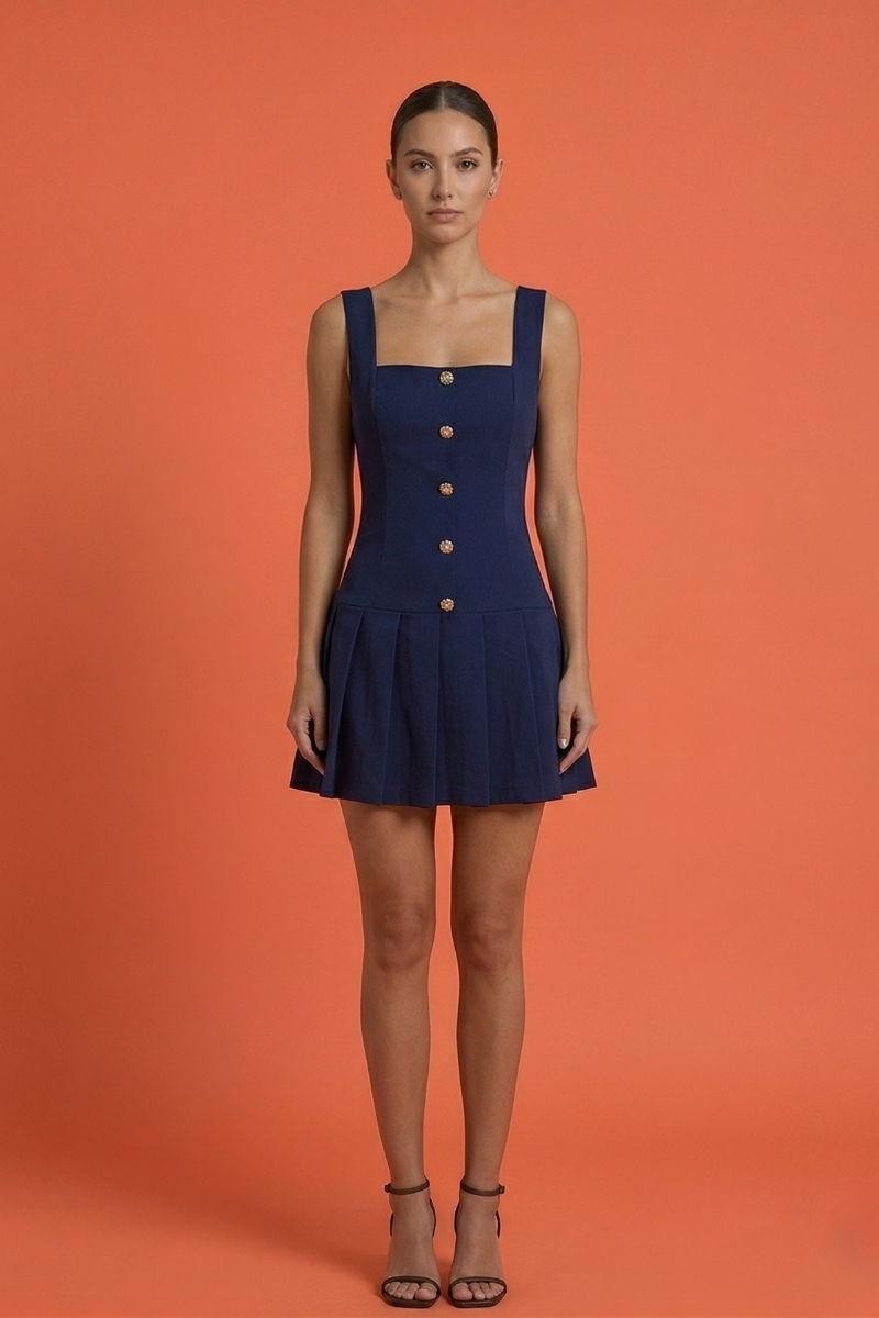 Womens Skort Dress Exclusive Button Skort Dress