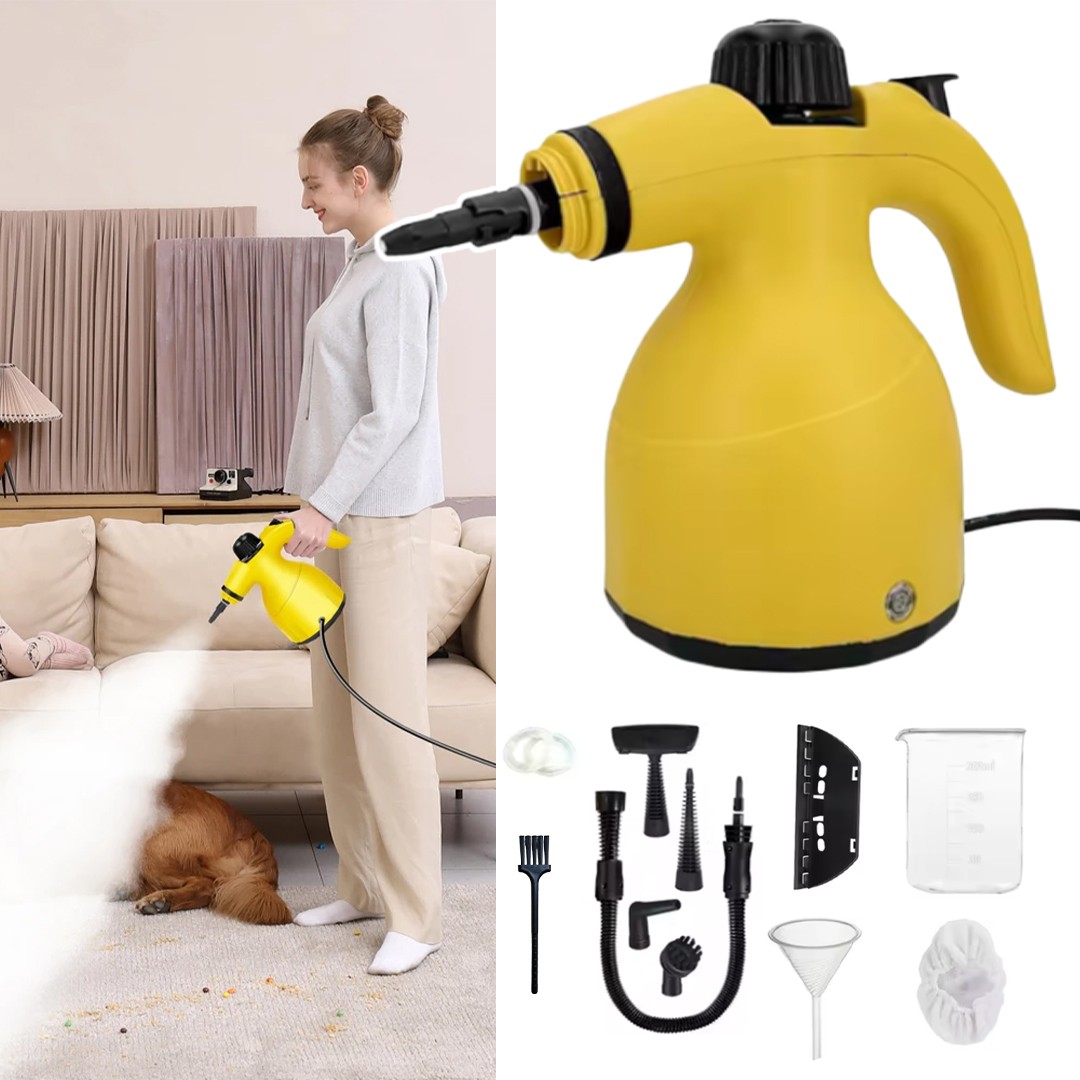 10o0W Electric Portable Hand Held Steam Steamer Cleaner & Accessories 2025 New — foto 10